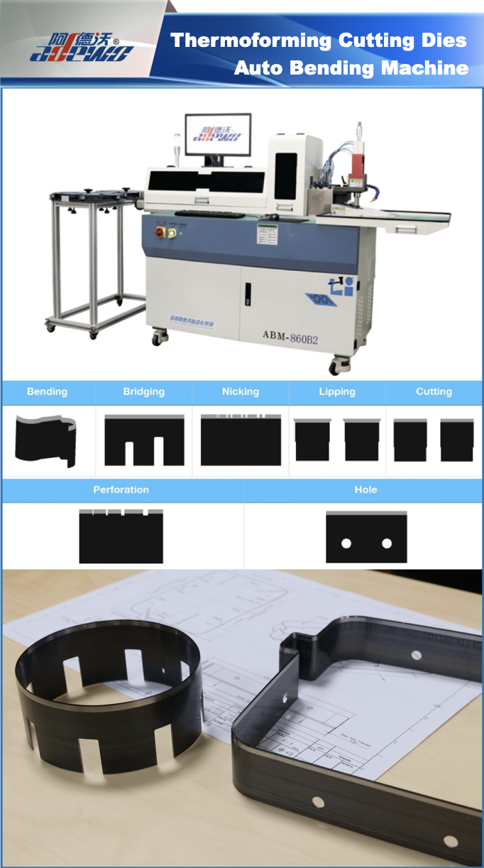 Thermovormende snijmatrijzen buigmachine