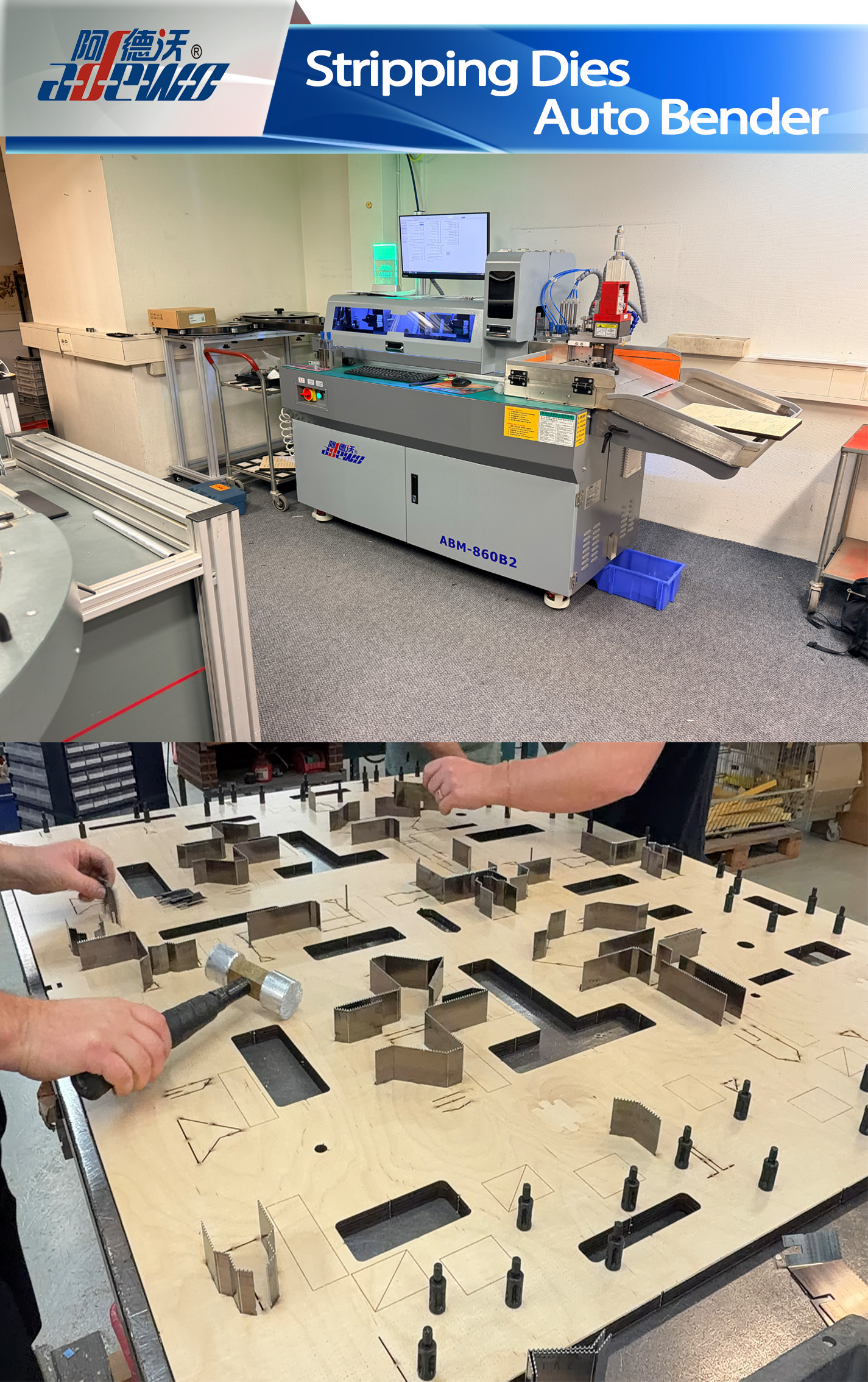 Strippen van matrijzen Auto Bender