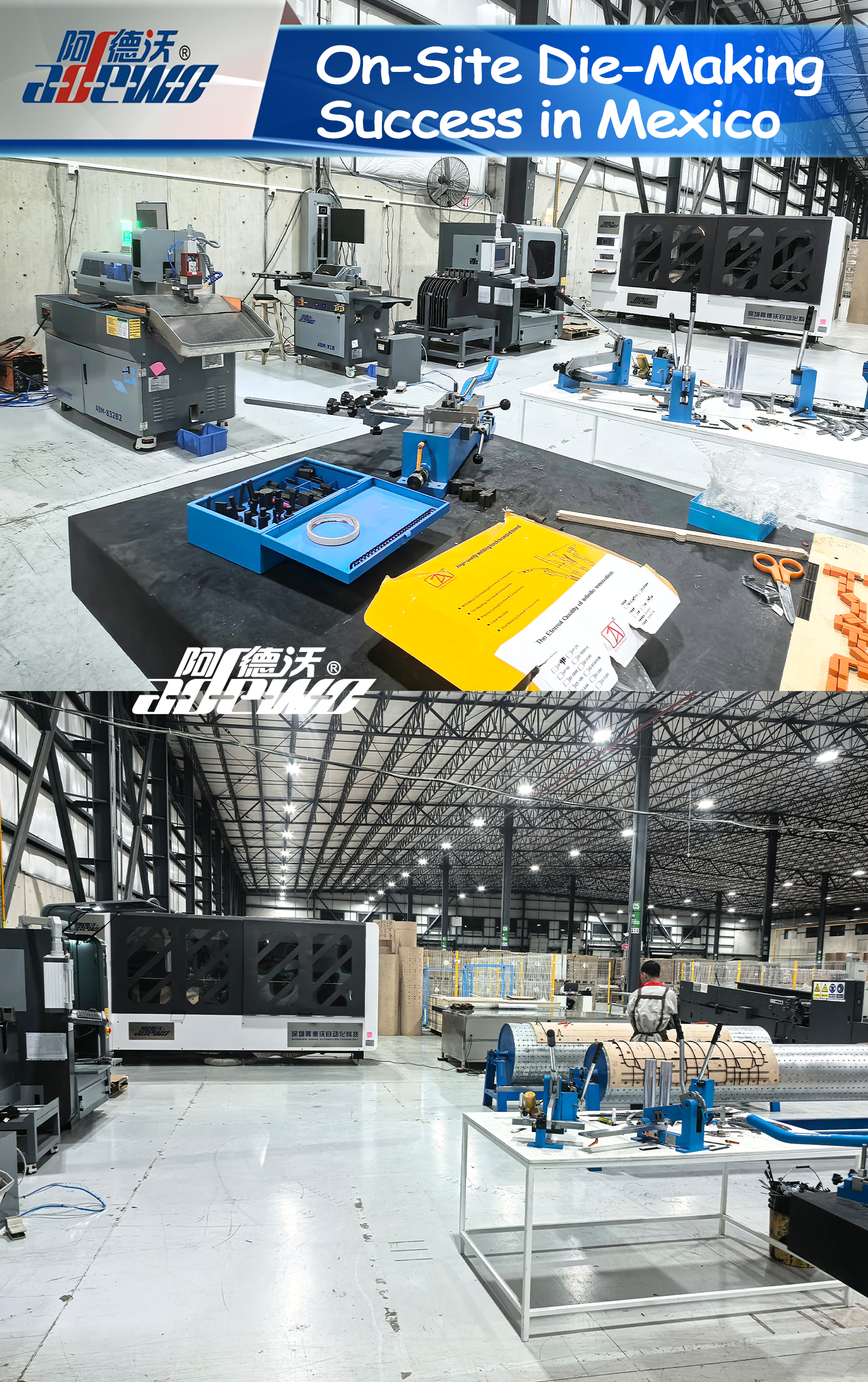 Succes met het maken van matrijzen op locatie in Mexico