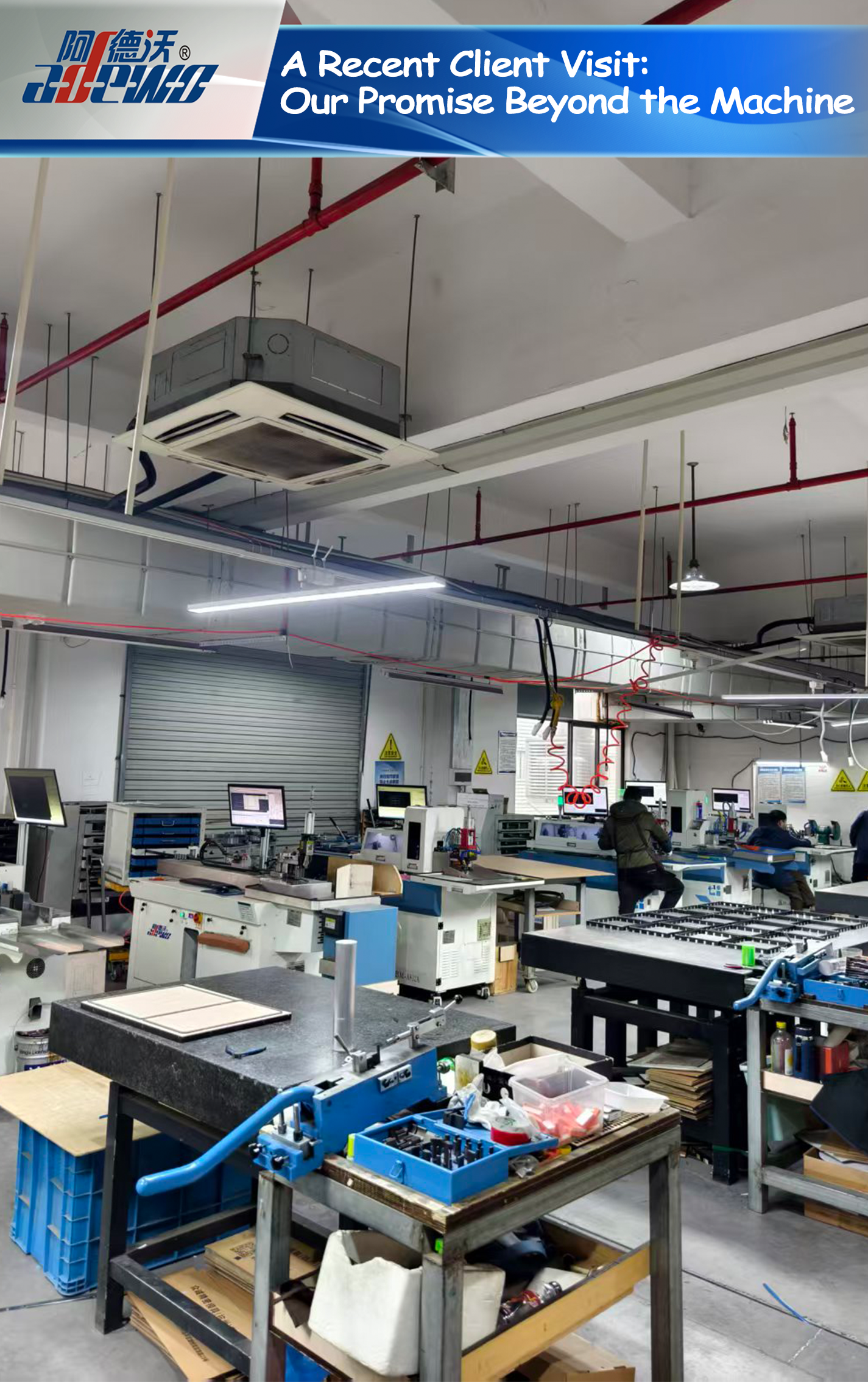 Een recent klantbezoek: onze belofte voorbij de machine