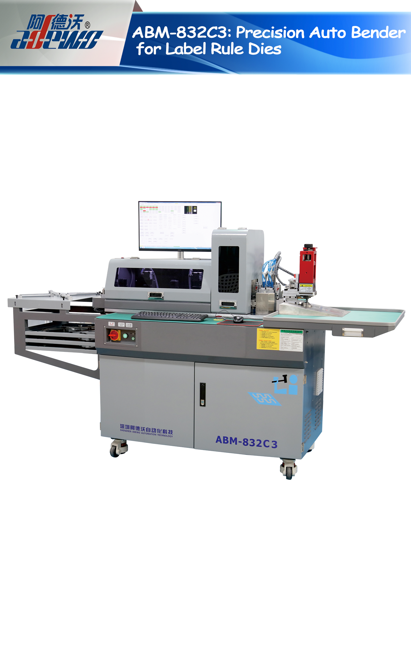 ABM-832C3: Precisie automatische buigmachine voor labelregelmatrijzen