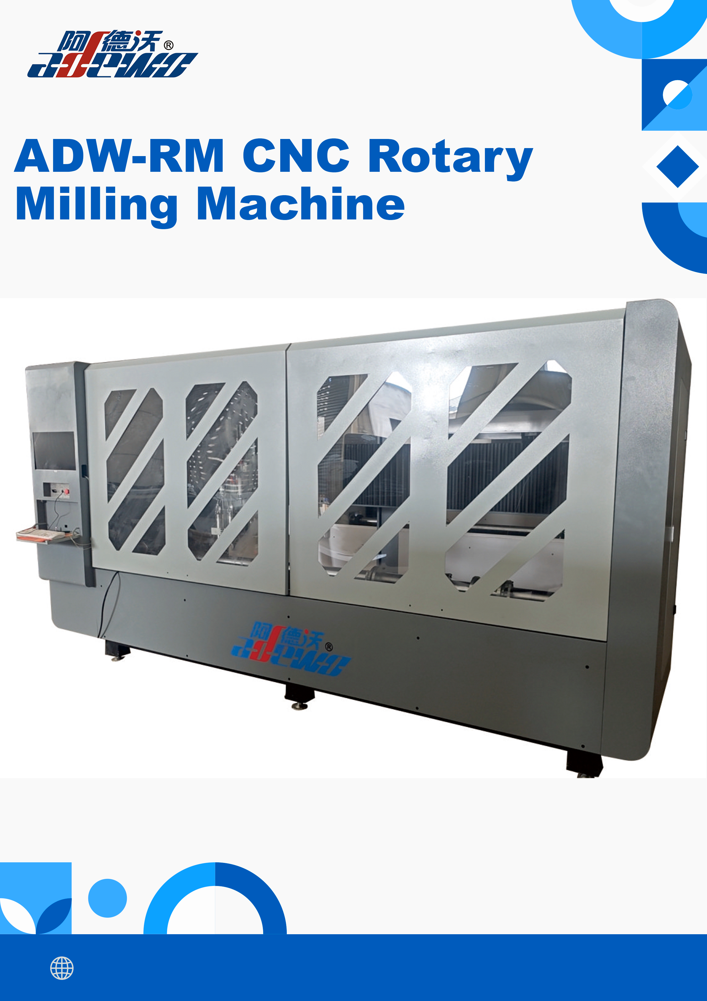 Maximaliseer de efficiëntie en precisie met de ADW-RM CNC roterende freesmachine