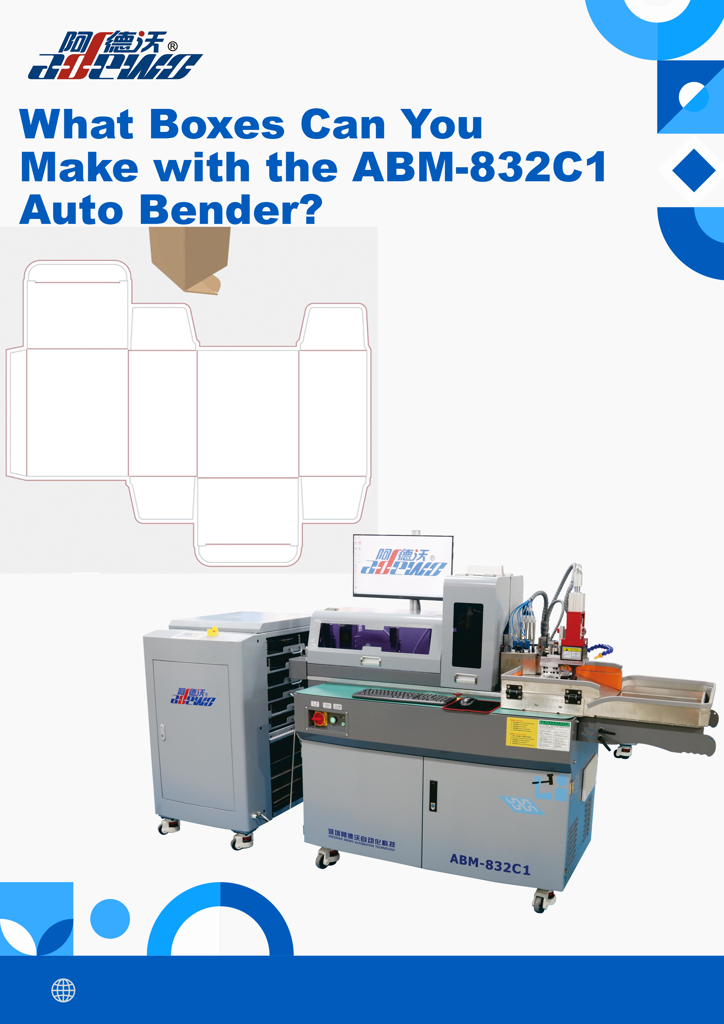 Welke dozen kunt u maken met de ABM-832C1 Auto Bender?