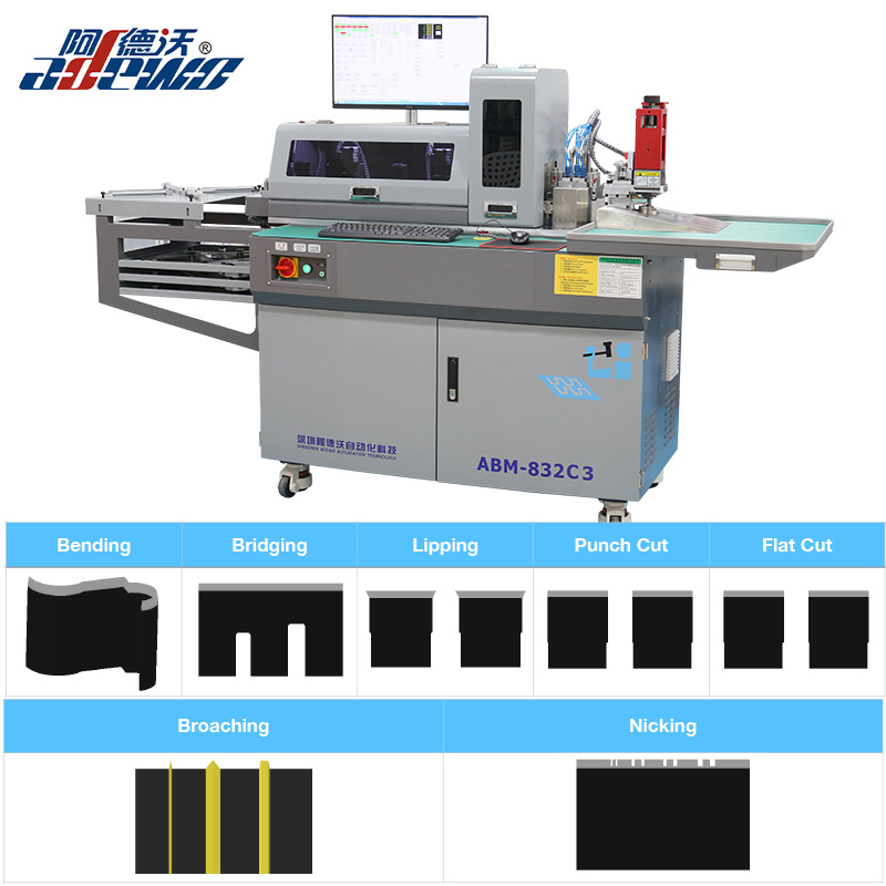 Labelregel automatische buigmachine